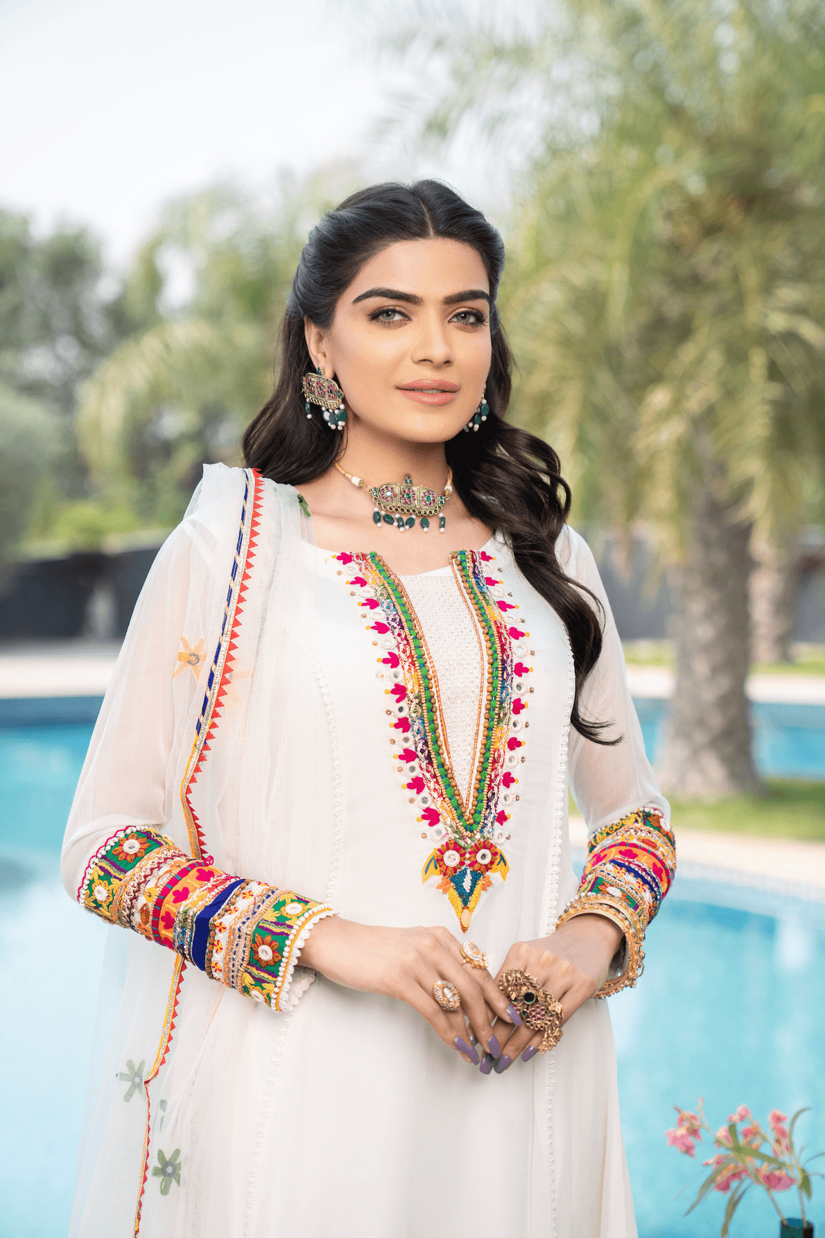 Z-245 White - KHUDA BAKSH CREATIONS