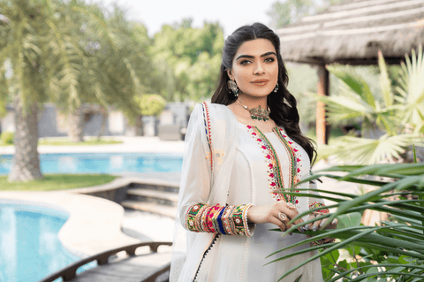 Z-245 White - KHUDA BAKSH CREATIONS