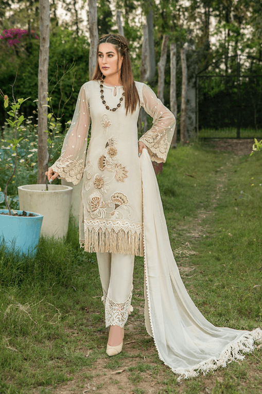 Z-240 Ivory - KHUDA BAKSH CREATIONS